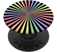 Tlp-Magic Spiral Hypnose Noir Couleurs Pastel Vintage Rétro Popsockets Popgrip - Support Et Grip Pour Smartphone/Tablette Avec Un Top Interchangeable