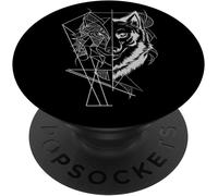 Tlp-Magnifique Loup Cadeau Produit Loup Popgrip - Support Et Grip Pour Smartphone/Tablette Avec Un Top Interchangeable