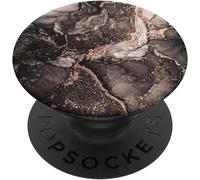 Tlp-Marbre-Naturel Fantôme Gris Noir Mignon Popgrip - Support Et Grip Pour Smartphone/Tablette Avec Un Top Interchangeable
