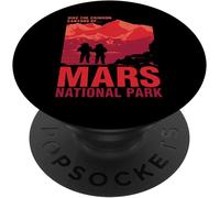 Tlp-Mars National Park Hike Occupy Mars Popsockets Popgrip - Support Et Grip Pour Smartphone/Tablette Avec Un Top Interchangeable