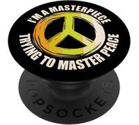Tlp-Masterpiece Master Peace Mental Health Anxiety Depression Popsockets Popgrip - Support Et Grip Pour Smartphone/Tablette Avec Un Top Interchangeable