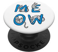 Tlp-Meow Chat Aimer Chats Chaton Drôle Popsockets Popgrip - Support Et Grip Pour Smartphone/Tablette Avec Un Top Interchangeable