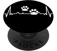 Tlp-Mon C?Ur Bat Pour Mon Chien Popgrip - Support Et Grip Pour Smartphone/Tablette Avec Un Top Interchangeable