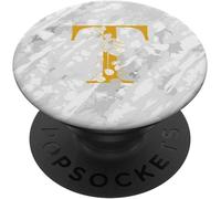 Tlp-Monogramme Lettre Initiale T Blanc Popsockets Popgrip - Support Et Grip Pour Smartphone/Tablette Avec Un Top Interchangeable