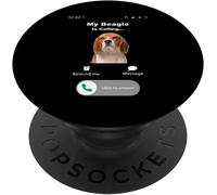 Tlp-My Beagle Is Calling Popsockets Popgrip - Support Et Grip Pour Smartphone/Tablette Avec Un Top Interchangeable