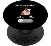 Tlp-My French Bulldog Is Calling Popsockets Popgrip - Support Et Grip Pour Smartphone/Tablette Avec Un Top Interchangeable