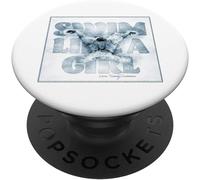 Tlp-Nager Comme Une Fille Nageur Croquis Dessin Oeuvre Popsockets Popgrip - Support Et Grip Pour Smartphone/Tablette Avec Un Top Interchangeable