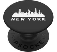 Tlp-New York Usa Skyline City Skyline Popsockets Popgrip - Support Et Grip Pour Smartphone/Tablette Avec Un Top Interchangeable