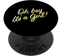 Tlp-Oh Garçon C'est Une Fille Drôle Mignon Sexe Révéler Partie Popsockets Popgrip - Support Et Grip Pour Smartphone/Tablette Avec Un Top Interchangeable