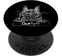 Tlp-Oh Quel Mauvais Propriétaire De Chat Kitty Gift Popsockets Popgrip - Support Et Grip Pour Smartphone/Tablette Avec Un Top Interchangeable