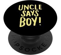 Tlp-Oncle Dit Garçon Sexe Révéler Pour Oncles Annonce Partie Popsockets Popgrip - Support Et Grip Pour Smartphone/Tablette Avec Un Top Interchangeable