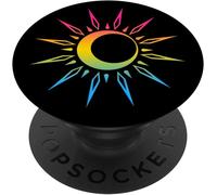 Tlp-Pansexual Céleste Spirituel Pan Pride Soleil Lune Boho Popsockets Popgrip - Support Et Grip Pour Smartphone/Tablette Avec Un Top Interchangeable