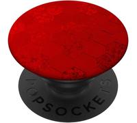 Tlp-Plain Red Cell Phone Button Pop Out Holder Cool Red Matte Popsockets Popgrip - Support Et Grip Pour Smartphone/Tablette Avec Un Top Interchangeable