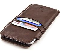 Tlp-Pochette Portefeuille Provincial Pour Iphone Se 2/3, 12/13 Mini, 8, 7, 6, 6s (5.4/4.7 Inch) ¿ Housse En Similicuir Style Vintage Avec 2 Fentes Cartes [Brun]