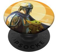 Tlp-Popsockets The Mandalorian Mando And The Child Clan Of Two Popsockets Support Et Grip Pour Smartphones Et Tablettes