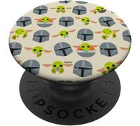 Tlp-Popsockets The Mandalorian Mando The Child Snack Time Print Popsockets Popgrip - Support Et Grip Pour Smartphone/Tablette Avec Un Top Interchangeable