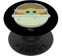 Tlp-Popsockets The Mandalorian The Child Floating Pod Black Popsockets Popgrip - Support Et Grip Pour Smartphone/Tablette Avec Un Top Interchangeable