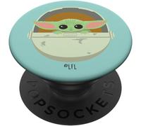 Tlp-Popsockets The Mandalorian The Child Floating Pod Stylized Popsockets Popgrip - Support Et Grip Pour Smartphone/Tablette Avec Un Top Interchangeable