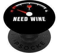 Tlp-Red Wine Glass Heart Lover Mom Life Alcohol Drink Gift Popsockets Popgrip - Support Et Grip Pour Smartphone/Tablette Avec Un Top Interchangeable