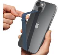 TLP-Reusable Stretching Phone Strap, Silicone Cell Phone Grip Holder with Clip for iPhone Case Secure & Slim Smart Phone Holder for Hand. Sinji Loop Clip 200, Bleu marin