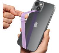 TLP-Reusable Stretching Phone Strap, Silicone Cell Phone Grip Holder with Clip for iPhone Case Secure & Slim Smart Phone Holder for Hand. Sinji Loop Clip 230, Lavande