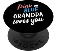 Tlp-Rose Ou Bleu Grand-Père Vous Aime Sexe Bébé Révéler Partie Popsockets Popgrip - Support Et Grip Pour Smartphone/Tablette Avec Un Top Interchangeable