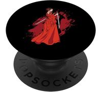 Tlp-Samurai Fille Guerrier Japonais Popsockets Popgrip - Support Et Grip Pour Smartphone/Tablette Avec Un Top Interchangeable