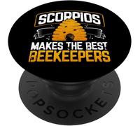 Tlp-Scorpios Makes The Best Beekeepers Scorpio Horoscope Gift Popsockets Popgrip - Support Et Grip Pour Smartphone/Tablette Avec Un Top Interchangeable