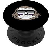 Tlp-Sloth Sunglasses Asexual Pride Animal Proud Lgbt-Q Ally Ace Popsockets Popgrip - Support Et Grip Pour Smartphone/Tablette Avec Un Top Interchangeable