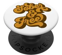 Tlp-Sober Girl Quote Normalize Sobriety Popsockets Popgrip - Support Et Grip Pour Smartphone/Tablette Avec Un Top Interchangeable