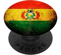 Tlp-Soccer Ball Bolivia Flag Vintage Bolivian Football Team Gift Popsockets Popgrip - Support Et Grip Pour Smartphone/Tablette Avec Un Top Interchangeable