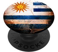 Tlp-Soccer Ball Uruguay Flag Vintage Uruguayan Football Gift Popsockets Popgrip - Support Et Grip Pour Smartphone/Tablette Avec Un Top Interchangeable