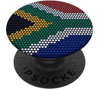 Tlp-South Africa Flag Traditional Zulu Beadwork Graphic Popsockets Popgrip - Support Et Grip Pour Smartphone/Tablette Avec Un Top Interchangeable
