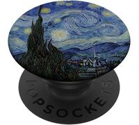 TLP-Starry Night Vincent Van Gogh Art Painting Arttist Gift PopGrip - Support et Grip pour Smartphone/Tablette avec un Top Interchangeable