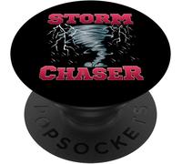 Tlp-Storm Chaser Severe Weather Tornado & Hurricane Obsessed Popsockets Popgrip - Support Et Grip Pour Smartphone/Tablette Avec Un Top Interchangeable