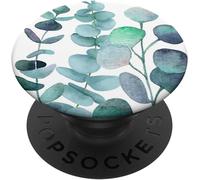 Tlp-Super Cute Eucalyptus Flower Watercolor Design On White Popsockets Popgrip - Support Et Grip Pour Smartphone/Tablette Avec Un Top Interchangeable