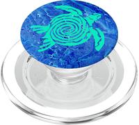 Tlp-Teal Blue Sea Turtle Phone Button Holder Pop Out Back Knobs Popsockets Popgrip - Support Et Grip Pour Smartphone/Tablette Avec Un Top Interchangeable Popsockets Popgrip Pour Magsafe