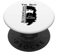 Tlp-The Best Accountants Have Beards Popsockets Popgrip - Support Et Grip Pour Smartphone/Tablette Avec Un Top Interchangeable