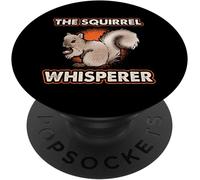 Tlp-The Squirrel Whisperer Amant Écureuil Popsockets Popgrip - Support Et Grip Pour Smartphone/Tablette Avec Un Top Interchangeable