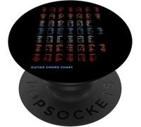 Tlp-Théorie De La Musique Tableau Des Accords De Guitare Popsockets Popgrip - Support Et Grip Pour Smartphone/Tablette Avec Un Top Interchangeable