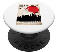 Tlp-Turkish Van Catzilla Popsockets Popgrip - Support Et Grip Pour Smartphone/Tablette Avec Un Top Interchangeable