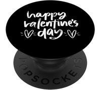 Tlp-Valentines Day With White Heart Love Popgrip - Support Et Grip Pour Smartphone/Tablette Avec Un Top Interchangeable