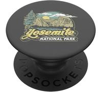 Tlp-Vintage Yosemite National Park Retro Style Eighties 80s Popsockets Popgrip - Support Et Grip Pour Smartphone/Tablette Avec Un Top Interchangeable