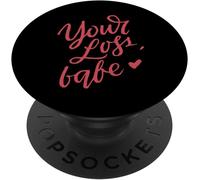 Tlp-Votre Perte Bébé Drôle Saint Valentin Sarcastique Cadeaux Popsockets Popgrip - Support Et Grip Pour Smartphone/Tablette Avec Un Top Interchangeable