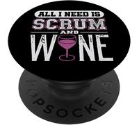 Tlp-Wine Scrum Lean Agile Project Management Funny Pm Coach Popsockets Popgrip - Support Et Grip Pour Smartphone/Tablette Avec Un Top Interchangeable