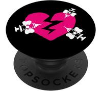 Tlp-Yami Kawaii Sick Cute Broken Heart With Syringes And Bows Popsockets Popgrip - Support Et Grip Pour Smartphone/Tablette Avec Un Top Interchangeable