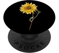 Tlp-Yellow Sunflower Cellphone Holder For Hand Pop Up Phone Knob Popgrip - Support Et Grip Pour Smartphone/Tablette Avec Un Top Interchangeable