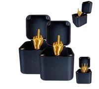 TLPUVDRI Doigt d'honneur dans Une Boîte, Coffret Cadeau Surprise Doigt d'honneur, Cadeau Pop-up De Farce De Main Parodique pour Adultes, Cadeau De Farce De Nouveauté De Noël Amusant (2PCS)