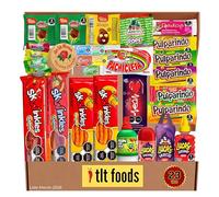 TLT FOODS Lot de Bonbons Mexicains - Pack Variété de Friandises Pimentées à Offrir, Mélange Assorti de Bonbons et Gourmandises, Boîte de Snacks du Mexique, Chamoy, Pelon Pelo Rico, Pulparindo
