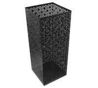 TLTLT Porte-parapluie autoportant en métal - Support rond et élégant for cannes et parapluies, base antidérapante - Décoration robuste for entrée et bureau(Black,42.00X16.50X16.50CM)